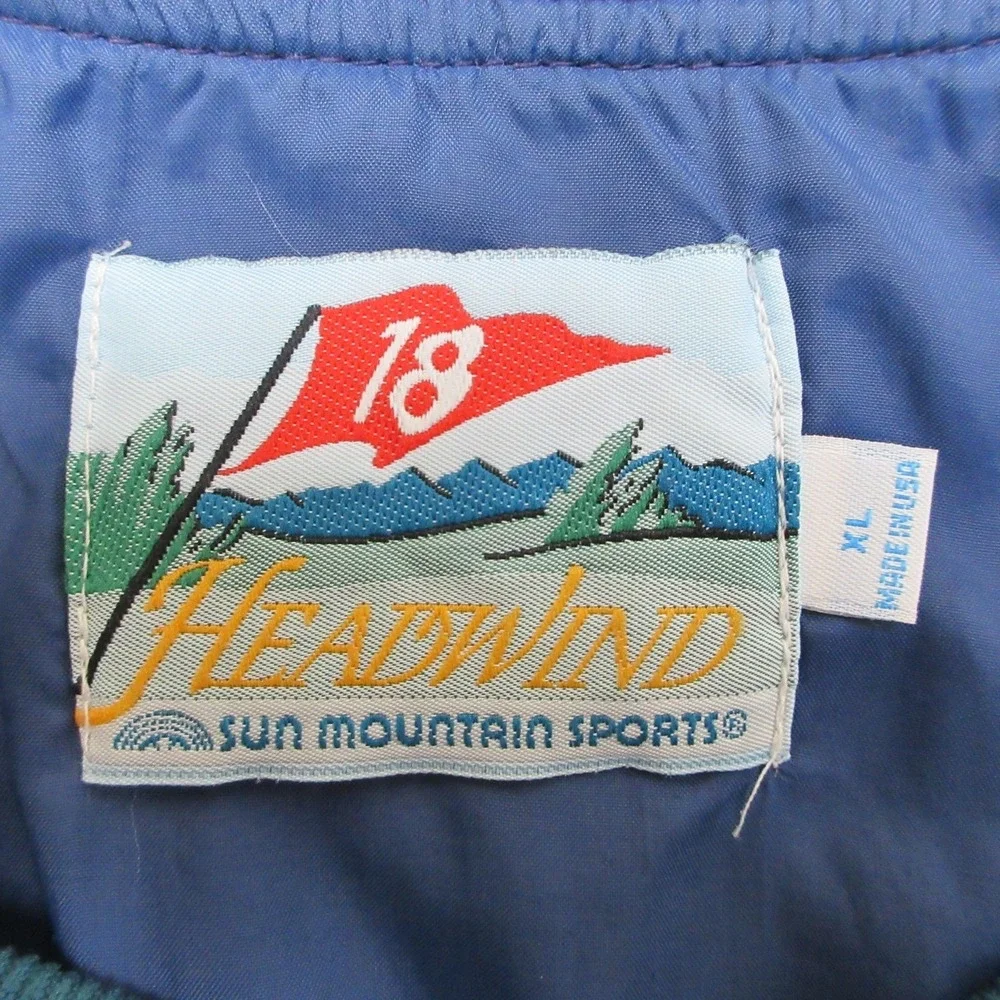 Vintage 1993 Royal St Georges Open Pullover Jacket Mens XL Blue Golf Headwind